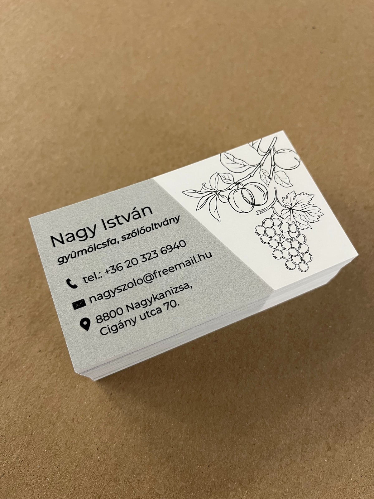 Névjegykártya – referencia munka 7